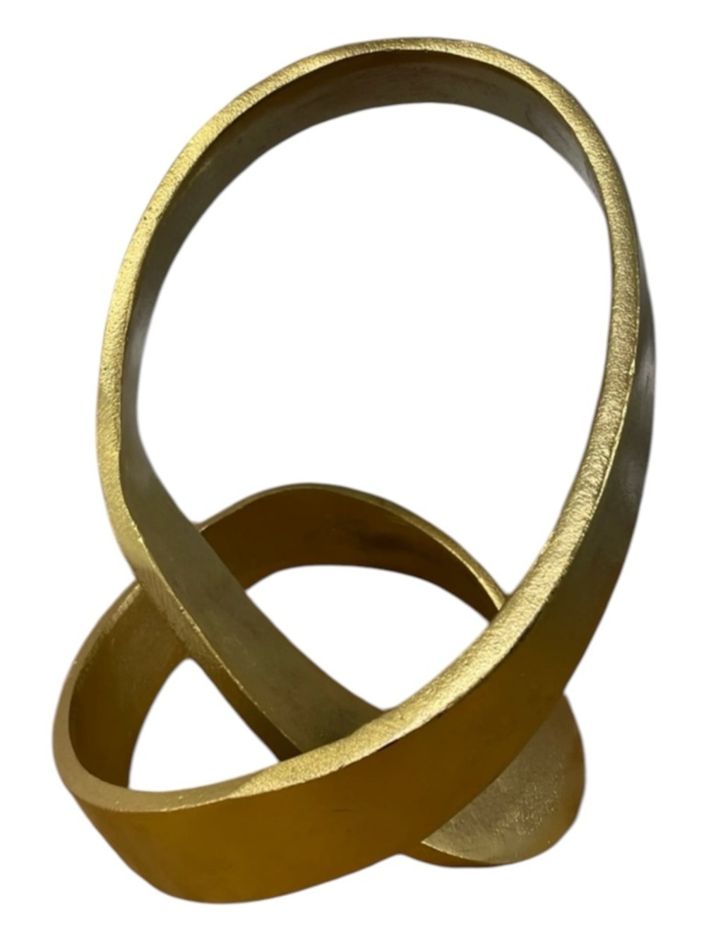 Mid Century Modern Gold Ribbon Sculptural Loop Stunning